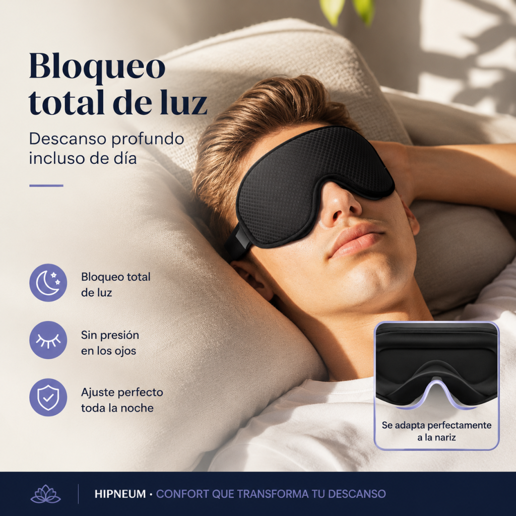 Antifaz para Dormir Hombre con bloqueo total de luz